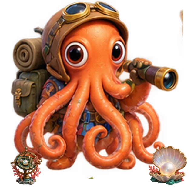 Coral Cartographer: Pearlbound original cartoon hero