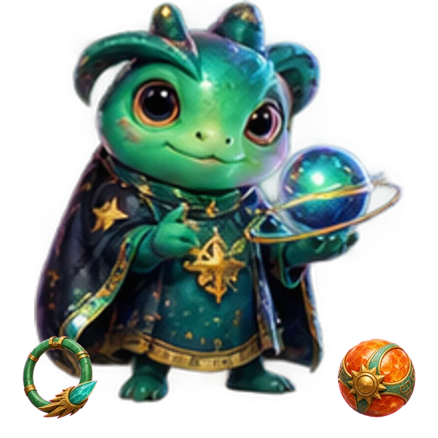 Emerald Meteor Court original cartoon hero
