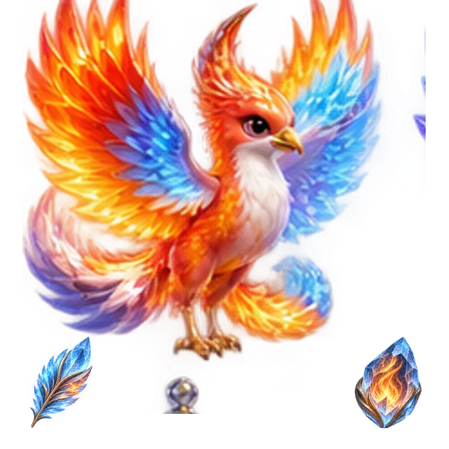 Frostfire Phoenix original cartoon hero