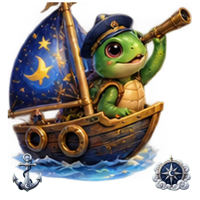 Lunar Regatta original cartoon hero