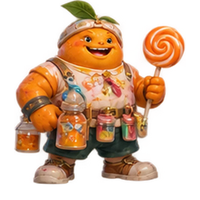 Orange Crush Deluxe original cartoon hero