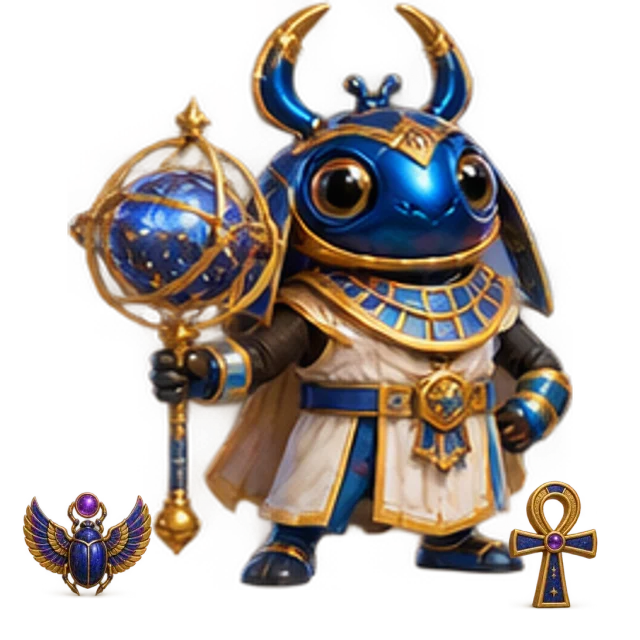 Pharaoh’s Astral Vault original cartoon hero