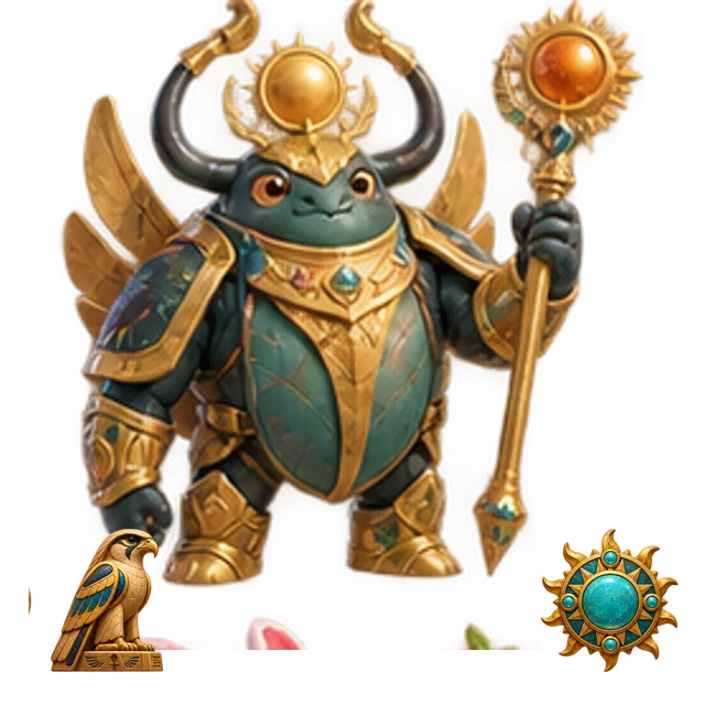 Sunscarab Sanctum original cartoon hero