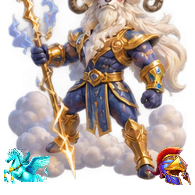 Zeus Ascends original cartoon hero