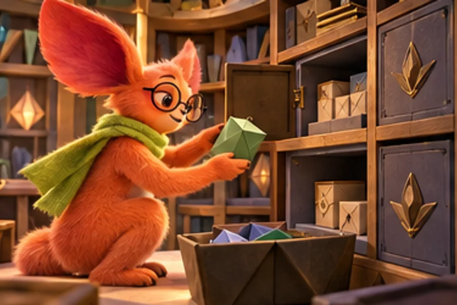 Ember sorts folded paper parcels into browser memory drawers