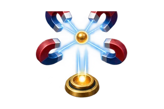 Magnet Orbit Lab gameplay objects