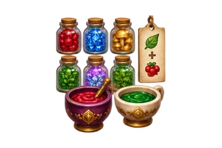 Spell Kitchen Orders gameplay objects